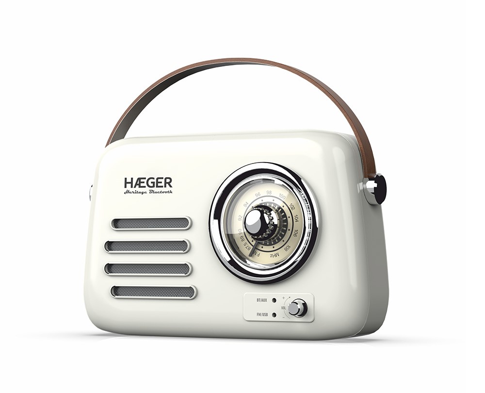 RADIO HAEGER HERITAGE BLUETOOTH CREAM RB-CRE.003A