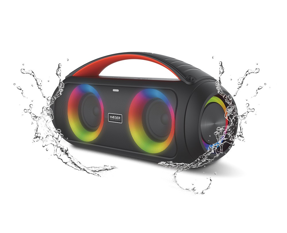 Coluna Haeger Bluetooth Impermeável IPX5 COOL BOOM  SP-40W.002A